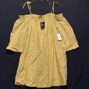 NWT forever 21 size xl cold shoulder babydoll dress with geo pattern